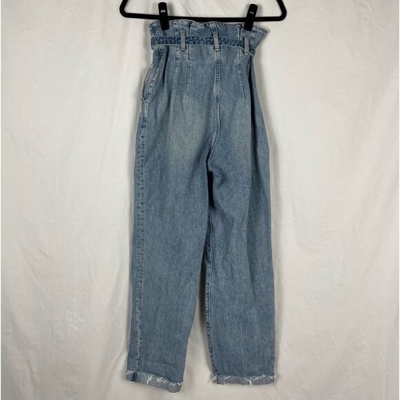 Abercrombie & Fitch High Rise Paper Bag Mom Jeans - Women’s 25 - Picture 3 of 8